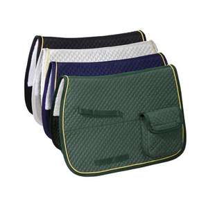 Selle de cheval équestre avec poches de rangement pour la randonnée et l'équitation quotidienne, équipement équestre avec tissu matelassé durable - Product Image 3