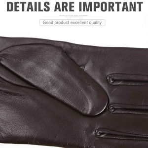 Nouvelles femmes véritable hiver chaud mode gants en cuir en gros gants de mode de haute qualité - Product Image 6