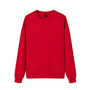 New Design Christmas Wholesale Pullovers 360gsm Cotton Drop Shoulder Solid Color Blank Custom Crewneck Sweatshirts - Product Image 5