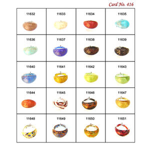 Cuentas de cristal de Murano, colección de joyas de alta calidad de colores mezclados de 16-18mm para fabricación de anillos de pulsera - Product Image 1