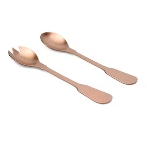 High End Tableware Stainless Steel <b>Salad</b> Server Set Elegant Serving Utensils - Product Image 5