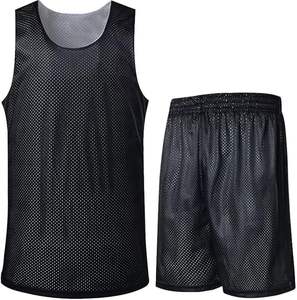 ชุดเครื่องแบบวอลเลย์บอลสำหรับผู้ชายผ้าโพลีเอสเตอร์สีทึบดีไซน์วอลเล่ย์บอลตามสั่งสี100% - Product Image 2