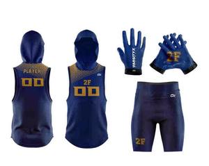 Nuevo Conjunto de Uniforme de Fútbol Americano de Bandera 7v7, 100% Poliéster, Transpirable, Diseño Personalizado, Talla Grande, Ligero, para Verano - Product Image 4