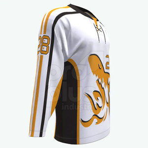 Jersey de Hockey sobre Hielo para Hombre al por Mayor - Alta Calidad, 100% Poliéster, Transpirable y Ecológico, Servicio OEM Disponible - Product Image 2