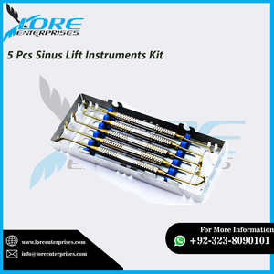 Kit d'instruments de levage de sinus en acier de qualité supérieure Lore 5 pièces pour une utilisation en clinique de chirurgie d'implant dentaire - Product Image 6