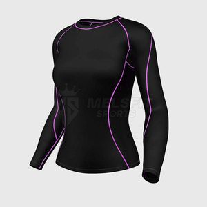 High Quality Customizable Lightweight Women's Compression Suit Spandex/Polyester Material Full Sleeve Quick Dry Breathable - Product Image 4