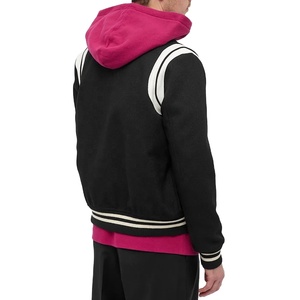 Custom <b>Mens</b> Stand Collar Varsity <b>Jacket</b> <b>Thin</b> Winter Plus Size Leather Letterman Varsity <b>Jacket</b> Embroidery Fashion - Product Image 2
