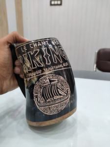 High Quality Eco-Friendly Highly Polished Handcrafted <b>Viking</b> Animal Drinking <b>Horn</b> Mug Made Natural <b>Horn</b> for Wine Beer India - Product Image 2