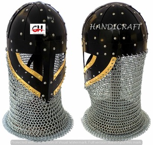 Casco vikingo medieval Casco de espectáculo Casco de batalla. - Product Image 5