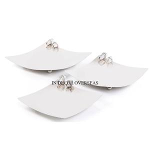 ชุดเครื่องครัวโลหะชุบทองหรูหราดีไซน์เนอร์สุดแฟนซีที่ไม่ซ้ำใครทำจาก3รายการรายการรายการที่ให้บริการถาดอุปกรณ์เครื่องครัว - Product Image 3