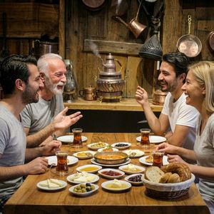 Samovar Eléctrico de Cobre Hecho a Mano Shark Anatolia de 22L con Tetera, Termostato de 2500W, Acabado Oxidado Vintage, Preparador de Té Turco - Product Image 3