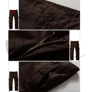 Pantalones Cargo para Hombre, Diseño Moderno, Color Marrón, Estilo Deportivo, Multibolsillos, Colores y Tallas Personalizadas, Cómodos para Uso Diario - Product Image 5