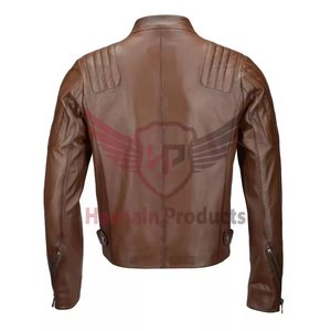 Hot Sale Stylish Premium Genuine Leather <b>Jacket</b> for <b>Men</b> Durable <b>Casual</b> Outerwear in Black Hard Manufactured by Hasnain - Product Image 3