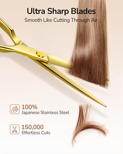 กรรไกรตัดผมมืออาชีพสแตนเลสตรงสำหรับคนถนัดขวา 6.5 นิ้ว - Product Image 3