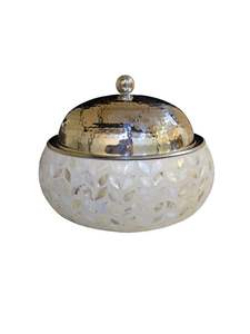 Tazón Decorativo de Nácar para Ramadán y Eid, Soporte para Pastel de Chocolate y Repostería, Soporte para Pastel con Incrustaciones de Concha Marina Decorativa de la India - Product Image 3