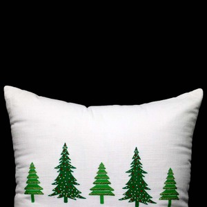 Funda de Cojín Navideña Bordada de 18x18cm, Tejida, Personalizada, Linda, para Sofá, Venta al por Mayor de Fabricantes Indios - Product Image 5