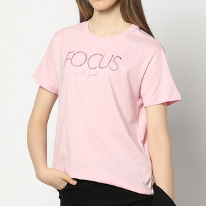 เสื้อยืดสำหรับผู้หญิง2025ระบายอากาศได้ดีเสื้อยืดปักลายอินเทรนด์โรงงานปากีสถานส่งตรงจากโรงงาน - Product Image 1