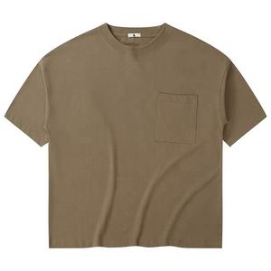 T-shirt poids lourd surdimensionné 100% coton de haute qualité unisexe à col arrondi avec impression personnalisée pour un usage sportif pour hommes et femmes - Product Image 5