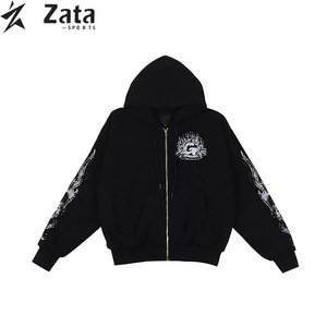 Personalizado DTG impresión 460GSM pesado poliéster/algodón ecológico transpirable hombres invierno sudaderas con capucha de gran tamaño sin cuerda - Product Image 6