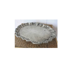 Plateau de service en métal, Table de service alimentaire rond en métal fini affichage rangement taille personnalisée vente chaude - Product Image 5