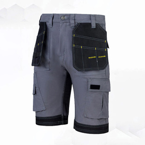 Pantalones Cortos de Trabajo Cargo 100% Algodón para Hombre, Estilo Urbano, Pantalones Cortos Utilitarios Resistentes para Venta al por Mayor - Product Image 3