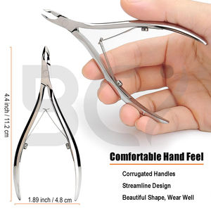 Coupe-cuticules en acier inoxydable, coupe-ongles à large ouverture, lame courbée, durable, professionnel, pour retirer les peaux mortes des ongles des pieds - Product Image 6