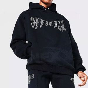 2024 dernière conception strass survêtement tenue décontracté vêtements d'hiver strass survêtement pour hommes - Product Image 4