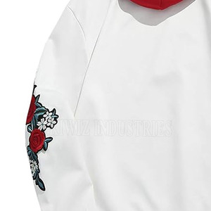 2024 mejores sudaderas con capucha bordadas para hombres moda de talla grande logotipo personalizable tela suave Puff Technics bajo MOQ - Product Image 6