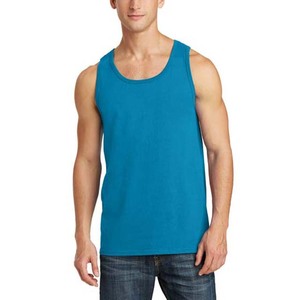 OEM personnalisé vente en gros coupe ajustée col rond débardeurs en coton noir vêtements pour hommes grande taille sans manches hommes débardeurs vêtements d'été - Product Image 5