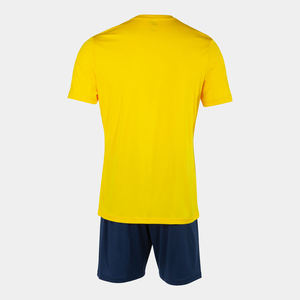 El uniforme de fútbol de poliéster 100% de alta calidad amarillo azul SERVICIO OEM Personalizado incluye juegos de corte automatizados para ropa de equipo - Product Image 2
