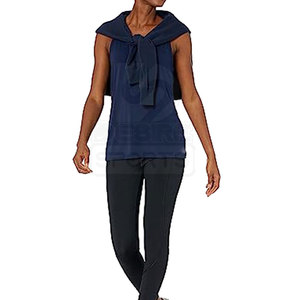 Camisetas sin Mangas Casuales de Alta Calidad para Mujer, Corte Ajustado, Tejido de Lona Personalizado en la Parte Delantera, Transpirable, Ecológico y de Secado Rápido - Product Image 4