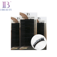 Extensiones de Pestañas i-BEAUTY - Pestañas de Visón Premium Ib (triple) Individuales, Hechas a Mano en Corea, Alta Calidad