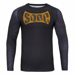 Logo personnalisé Jiu Jitsu Rash Guard Bjj MMA Anti-UV Surf Musculation Rashguard pour Hommes T Shirt - Product Image 6