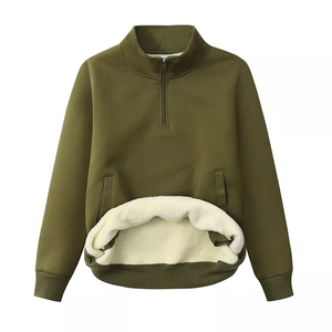 Sudadera con Media Cremallera para Hombre, 100% Algodón, Gruesa, de Invierno, Personalizable, de Secado Rápido y Transpirable - Product Image 5