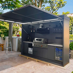 Nouveau <span class=keywords><strong>camping</strong></span> cuisine extérieure ensemble extérieur armoires extérieures île barbecue <span class=keywords><strong>avec</strong></span> évier - Product Image 5