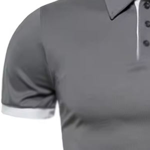 Wholesale <b>Men's</b> Short Sleeve for <b>Polo</b> <b>Shirts</b> for Summer Stylish Solid Pattern Knitted Fabric Adults Wear - Product Image 5