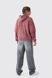 Sweat-shirt à capuche vintage surdimensionné personnalisé pour femmes, en coton, ample, ample, en gros, logo personnalisé, molleton, coton lourd - Product Image 2