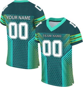 Custom Vintage American Football Streetwear Jersey Short Set Crop Oversized Breathable Quick Dry 100% <b>Polyester</b> <b>T</b>-<b>Shirts</b> Plus - Product Image 4