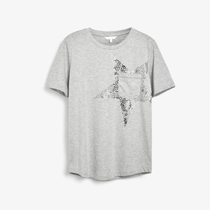 Camisetas de manga corta holgadas a la moda para mujer, gran oferta, diseño de cuello redondo con estampado de sublimación - Product Image 5