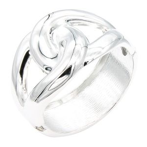 Braccialetti di moda a cerniera placcati in oro elegante Design Bangle per le donne - Product Image 1