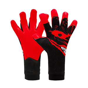 Vente en gros de gants de gardien de but professionnels pour adultes vêtements de sport de couleur unie avec matériaux en caoutchouc latex de cuir pour les sports de plein air - Product Image 1