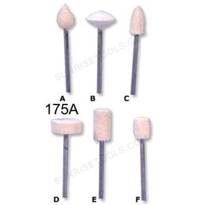 Pulidor de fieltro montado en mandriles Pulidores de fieltro montados utilizados para pulir piezas de joyería, anillos, pulseras, colgantes, después de soldar - Product Image 2