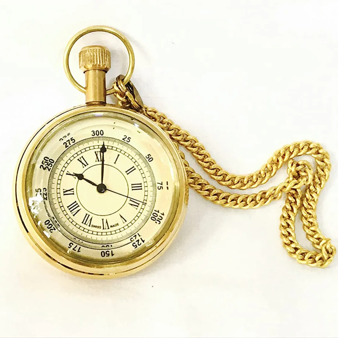 Good Quality Emporium Brass Vintage Pocket Watch with Roman Numerals for Men and Women Available At Reasonable Prices