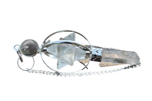 Vente en gros de qualité assurée Howalite Spinning Merkaba Pendule fait à la main en Inde Matériau des pierres précieuses pour des utilisations à la mode - Product Image 5