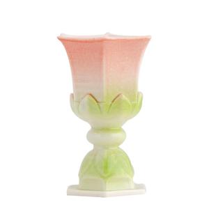 Portavelas de cerámica Lotus en oferta para decoración de escritorio y sala de estar - Product Image 1