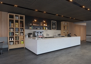 Encimera de cocina de cuarzo pulido Rapture Carrara de 2 cm y 3 cm para uso comercial en construcción a granel - Product Image 2