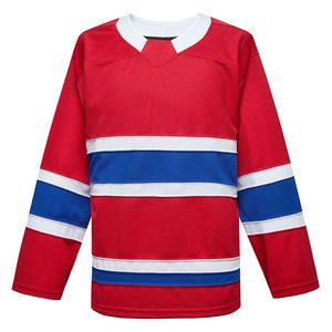 Jerseys de hockey sobre hielo reversibles unisex de alta calidad servicio OEM de tela transpirable personalizable disponible - Product Image 5