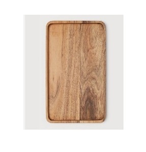 Plateau de service en bois élégant de haute qualité avec poignée en métal doré pour salle à manger cuisine et accessoire de vaisselle - Product Image 3