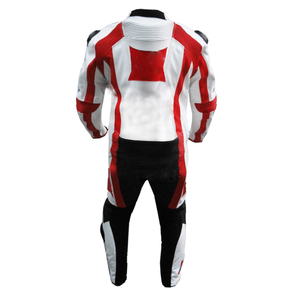 Combinaison de moto en cuir de vachette véritable Combinaison de moto en cuir personnalisée - Product Image 2