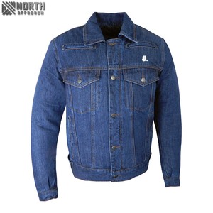 Veste d'hiver pour hommes de haute qualité taille normale Logo personnalisé avec matériau en duvet Nouvel état Vestes en jean pour hommes Manteaux - Product Image 1